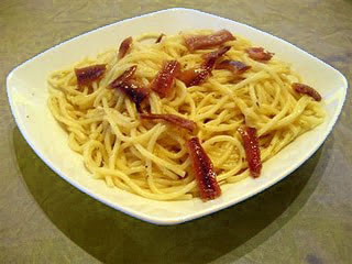 espaguetis con anchoas
