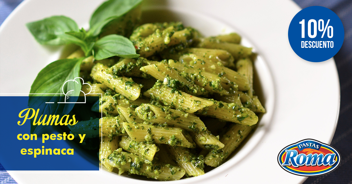 plumas pesto