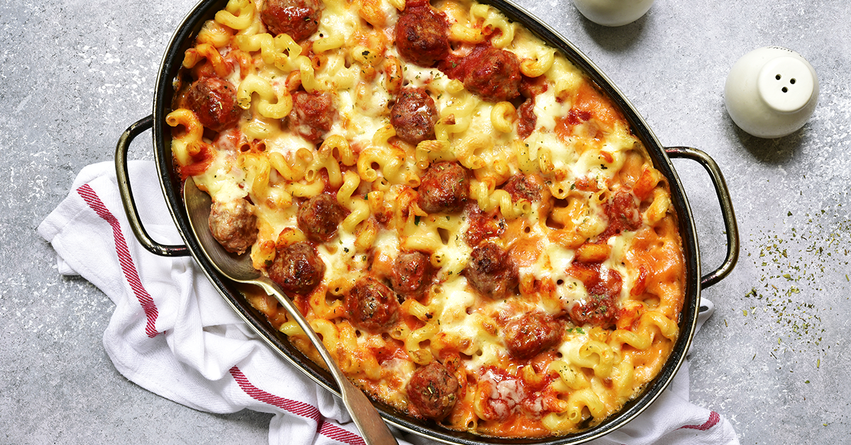 Baked Pasta with Meatballs