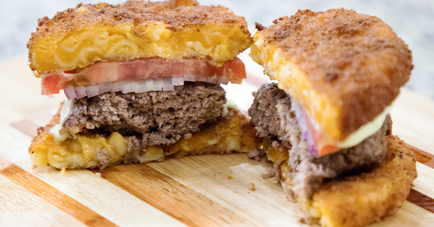 Mac and cheese burger